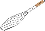 GRINDA 360х130 мм, решетка-гриль для рыбы BARBECUE 424720 GRINDA 360х130 мм, решетка-гриль для рыбы BARBECUE 424720 купить по цене 182 ₽ в интернет магазине ТЕХСАД