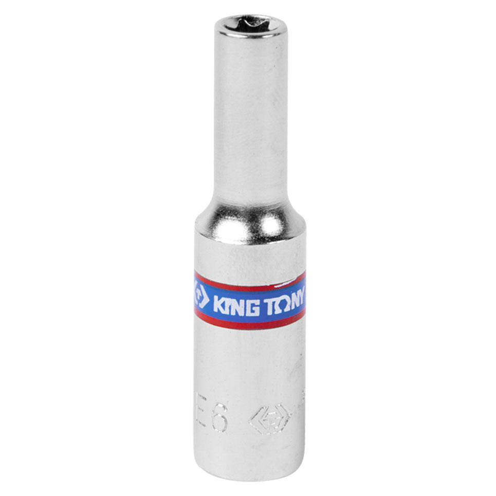 Головка торцевая TORX Е-стандарт 1/4'', E6, L = 50 мм KING TONY 227506M купить по цене 220 ₽ в интернет магазине ТЕХСАД