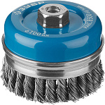 ЗУБР Ø 100 мм, проволока 0,5 мм, щетка чашечная УСИЛЕННАЯ для УШМ 3527-100_z02 Профессионал купить по цене 1 450 ₽ в интернет магазине ТЕХСАД