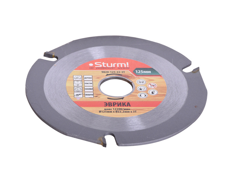 Диск пильный Sturm! 9020-125-22-3T купить по цене 740 ₽ в интернет магазине ТЕХСАД