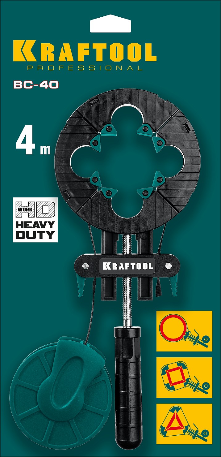 KRAFTOOL 4 м, ременная струбцина BC-40 32207-1 купить по цене 1&nbsp;890 ₽ в интернет магазине ТЕХСАД
