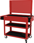 Тележка открытая, 3 полки и 2 ящика, красная FERRUM 02.232P-3000 купить по цене 15 967 ₽ в интернет магазине ТЕХСАД