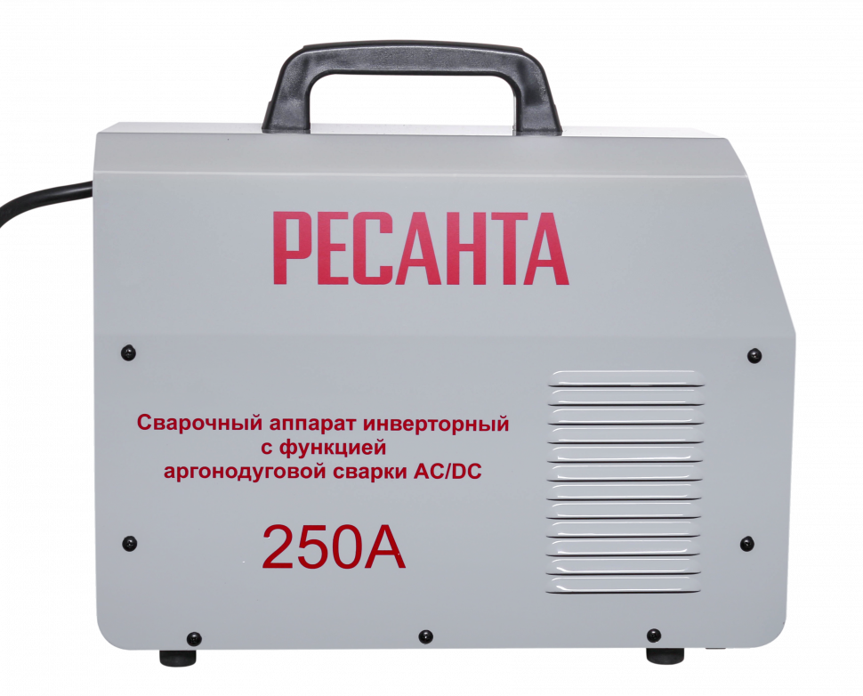 Сварочный аппарат инверторный Ресанта САИ-250 АД AC/DC Сварочный аппарат инверторный Ресанта САИ-250 АД AC/DC купить по цене 61 090 ₽ в интернет магазине ТЕХСАД
