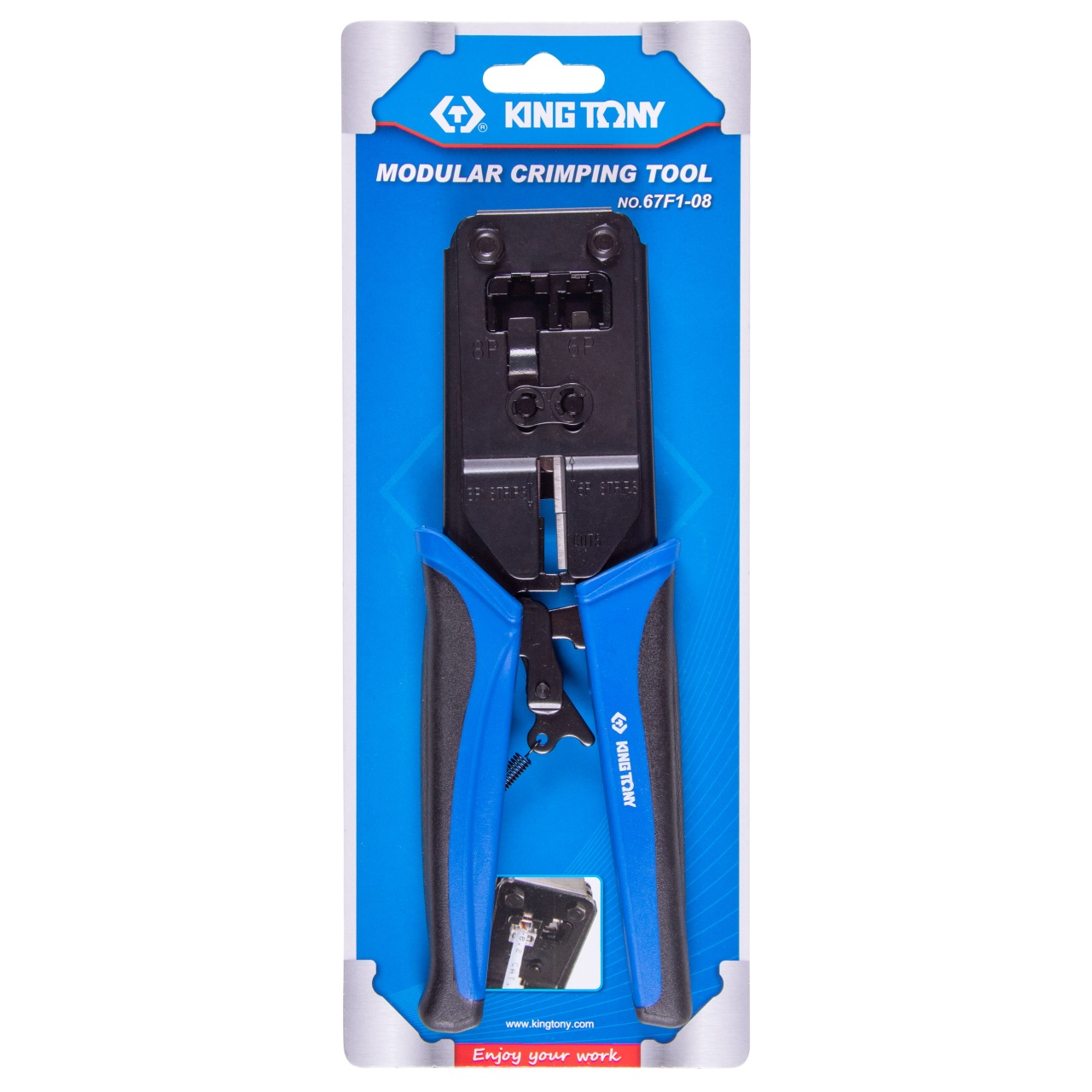 Кримпер модульный для шести/восьми жильных разъемов KING TONY 67F1-08 купить по цене 3 650 ₽ в интернет магазине ТЕХСАД