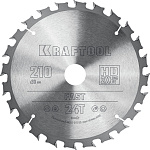 KRAFTOOL Fast 210х30мм 24Т, диск пильный по дереву (36950-210-30) купить по цене 1 730 ₽ в интернет магазине ТЕХСАД