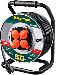 KRAFTOOL 50 м, 4000 Вт, 4 гнезда, IP44, КГ 3x2,5 кв мм, удлинитель на катушке 55086-50 купить по цене 20 660 ₽ в интернет магазине ТЕХСАД