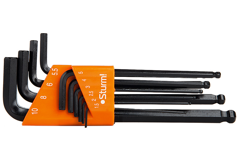 Ключ шестигранный Sturm! 1045-04-10Bx10 купить по цене 810 ₽ в интернет магазине ТЕХСАД