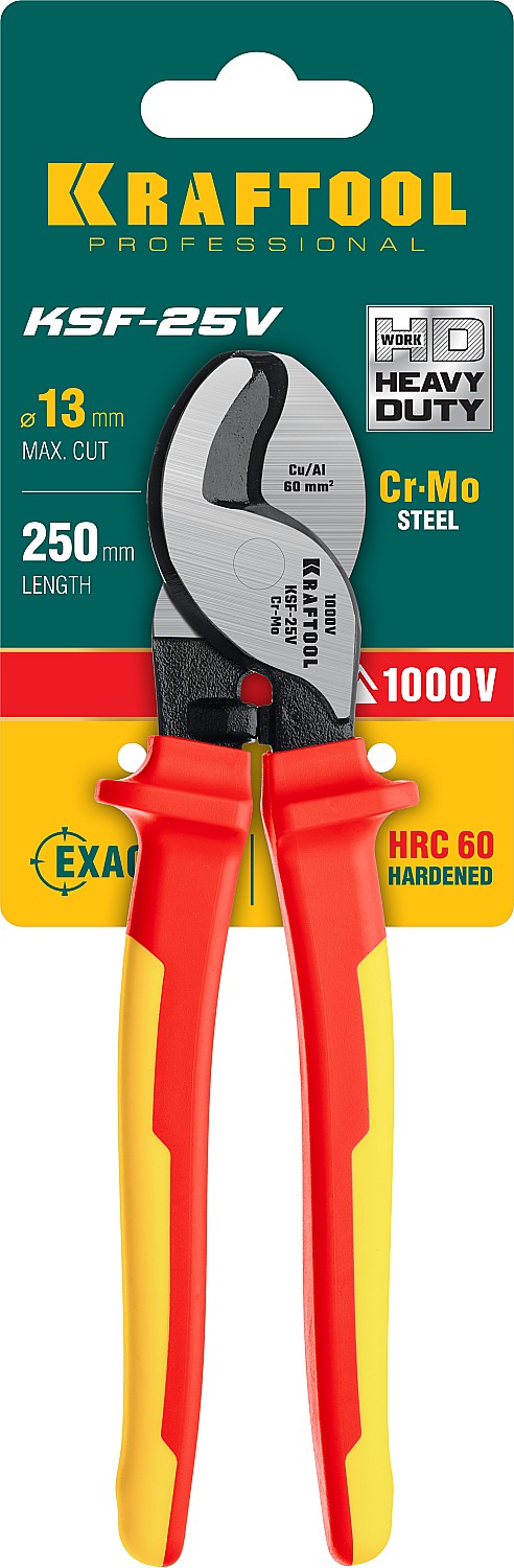 KRAFTOOL 245 мм, до 16 мм, кабелерез диэлектрический усиленный KSF-25V 23334-25V купить по цене 3 200 ₽ в интернет магазине ТЕХСАД