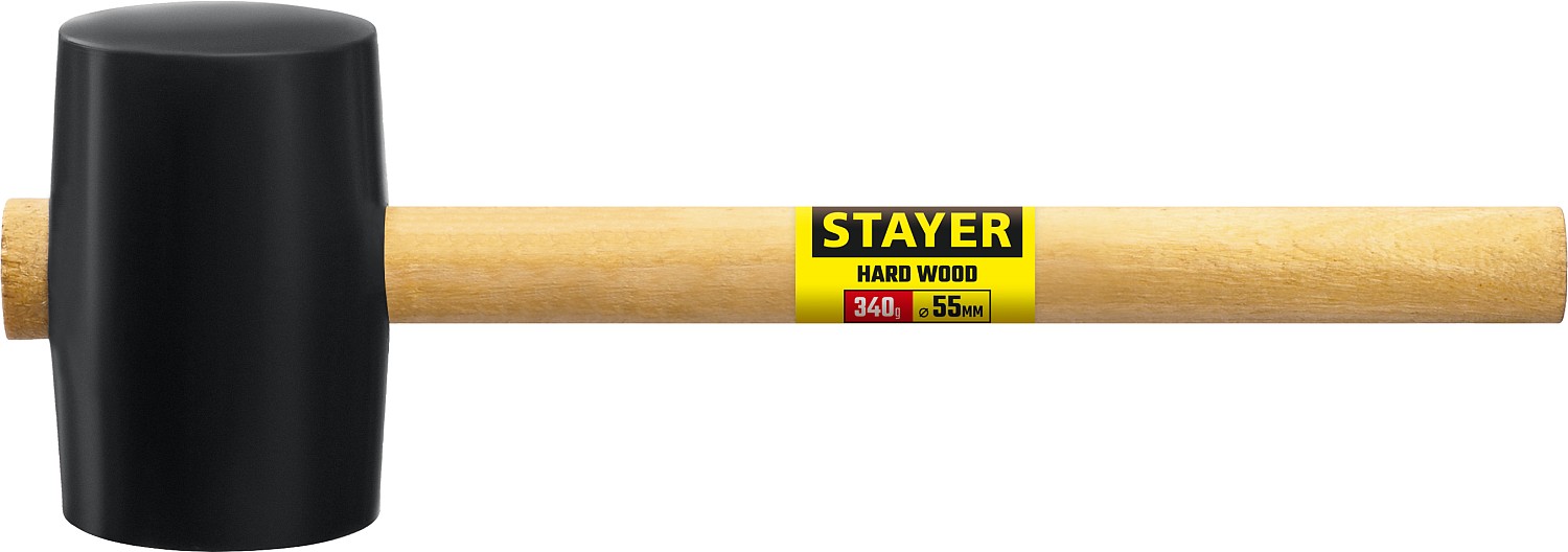 STAYER 340 г, киянка резиновая с деревянной ручкой 20505-55 Master купить по цене 197 ₽ в интернет магазине ТЕХСАД