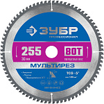 ЗУБР 255 х 30 мм, 80Т, диск пильный по алюминию Мультирез 36907-255-30-80_z01 купить по цене 2 760 ₽ в интернет магазине ТЕХСАД