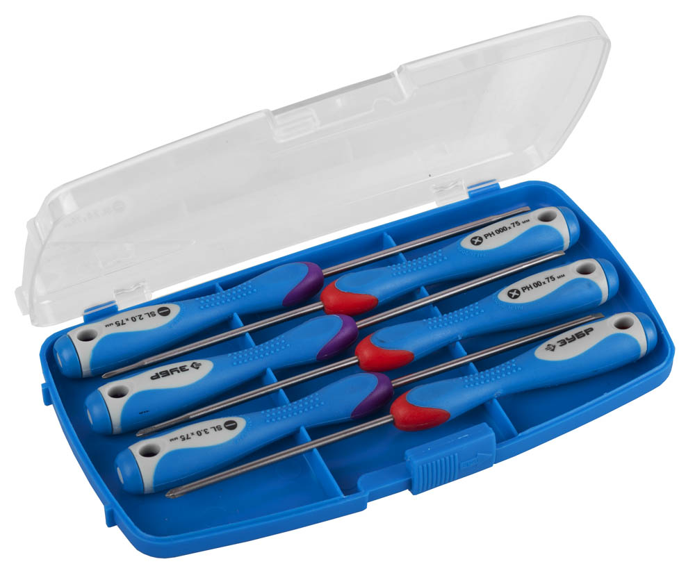 ЗУБР 6 шт, набор отверток для точных работ TX-6 25658-H6 купить по цене 358 ₽ в интернет магазине ТЕХСАД
