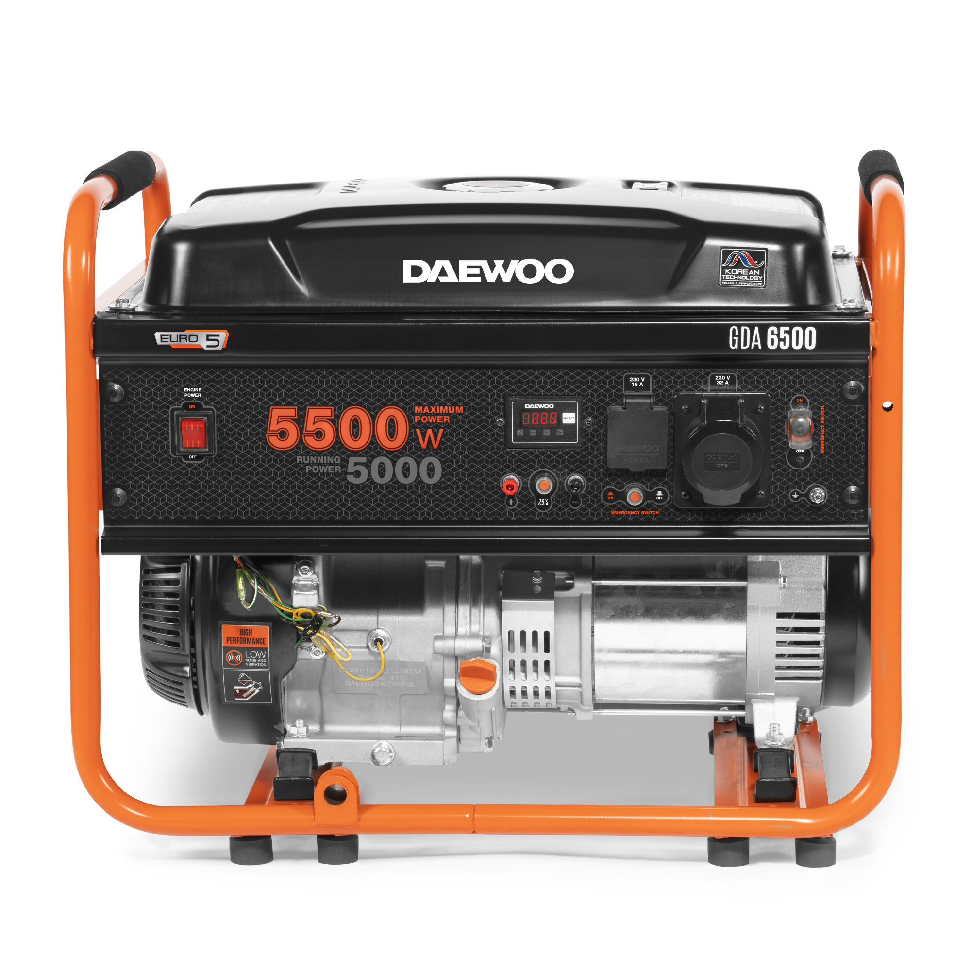 Бензиновый генератор DAEWOO GDA 6500 купить по цене 65 990 ₽ в интернет магазине ТЕХСАД