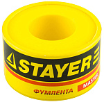 STAYER толщина 0,075 мм, плотность 0,40 г/см3, ширина 25 мм, фум лента 12360-25-040 купить по цене 86 ₽ в интернет магазине ТЕХСАД