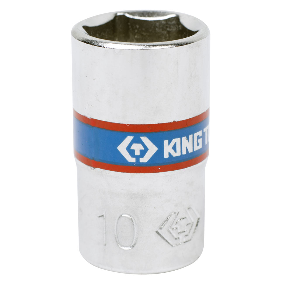 Головка торцевая стандартная шестигранная 1/4'', 10 мм KING TONY 233510M купить по цене 80 ₽ в интернет магазине ТЕХСАД