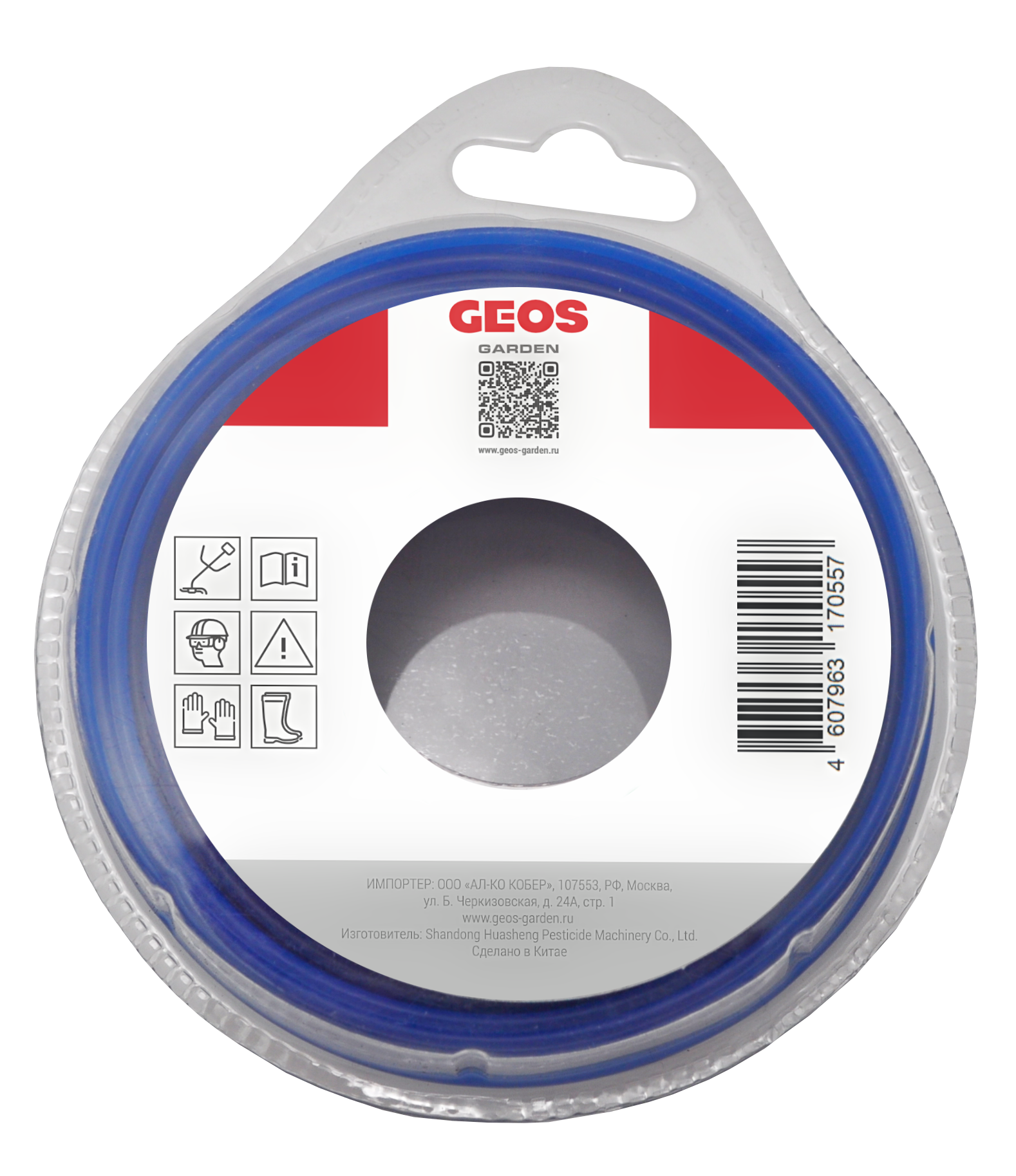 Леска триммерная GEOS круглая ''Round'', 2.0мм, 15м, в блистере купить по цене 159 ₽ в интернет магазине ТЕХСАД