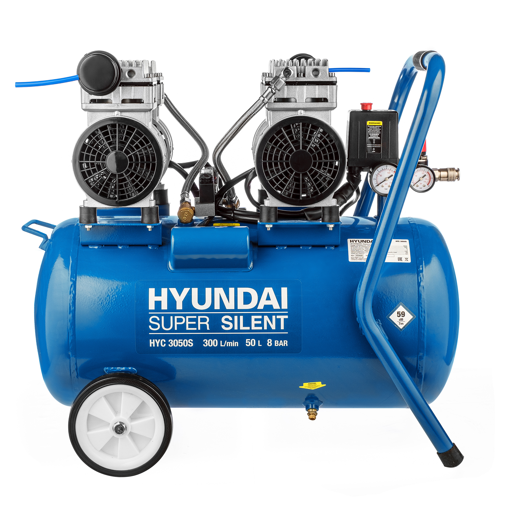 Воздушный компрессор Hyundai HYC 3050S купить по цене 30 390 ₽ в интернет магазине ТЕХСАД