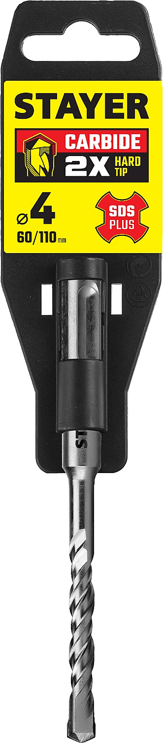 STAYER 4 x 110 мм, бур SDS-plus 2930-110-04_z02 купить по цене 115 ₽ в интернет магазине ТЕХСАД