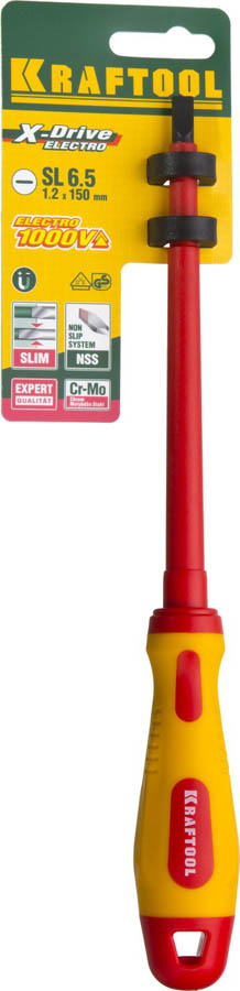 KRAFTOOL SL6.5х150 мм, отвертка высоковольтная 250083-6.5-150 KRAFTOOL SL6.5х150 мм, отвертка высоковольтная 250083-6.5-150 купить по цене 450 ₽ в интернет магазине ТЕХСАД
