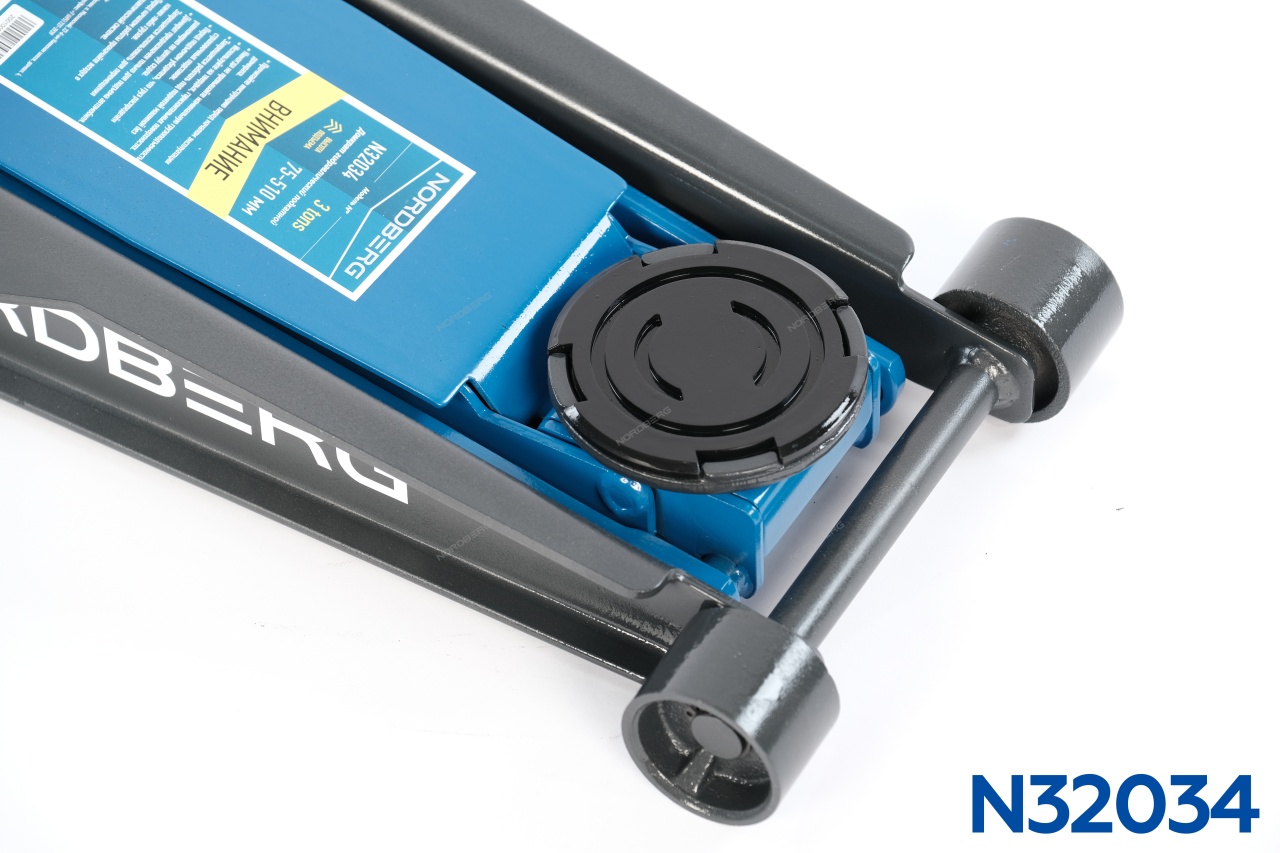 Домкрат подкатной 3 т, низкопрофильный NORDBERG N32034 купить по цене 14&nbsp;276 ₽ в интернет магазине ТЕХСАД