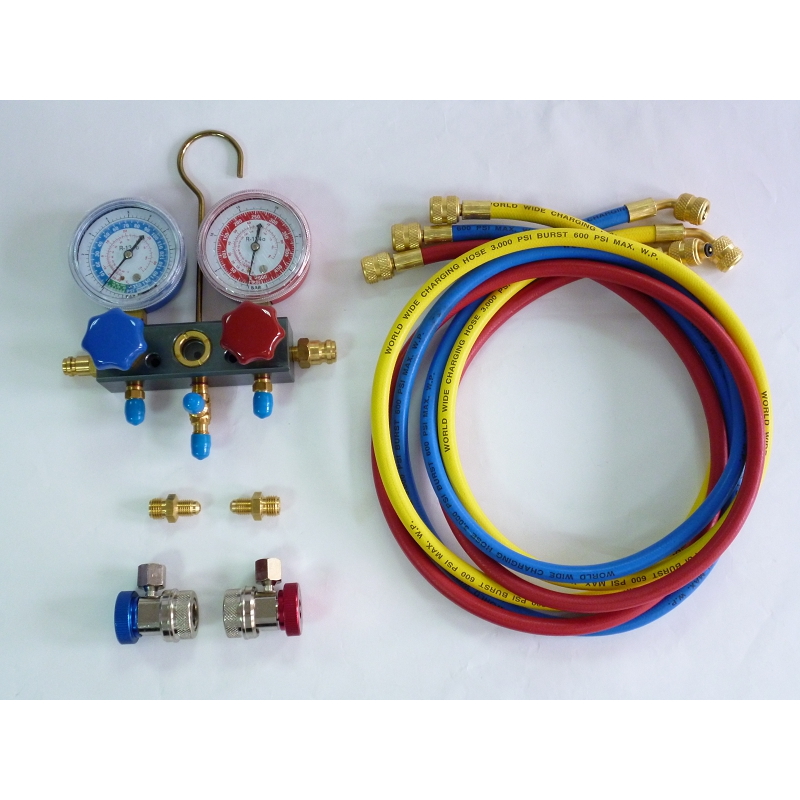 Коллектор манометрический для фреона, с быстросъемными переходниками МАСТАК 105-20001 купить по цене 15&nbsp;550 ₽ в интернет магазине ТЕХСАД