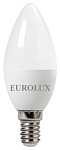 Лампа светодиодная EUROLUX LL-E-C37-6W-230-4K-E14 купить по цене 53 ₽ в интернет магазине ТЕХСАД