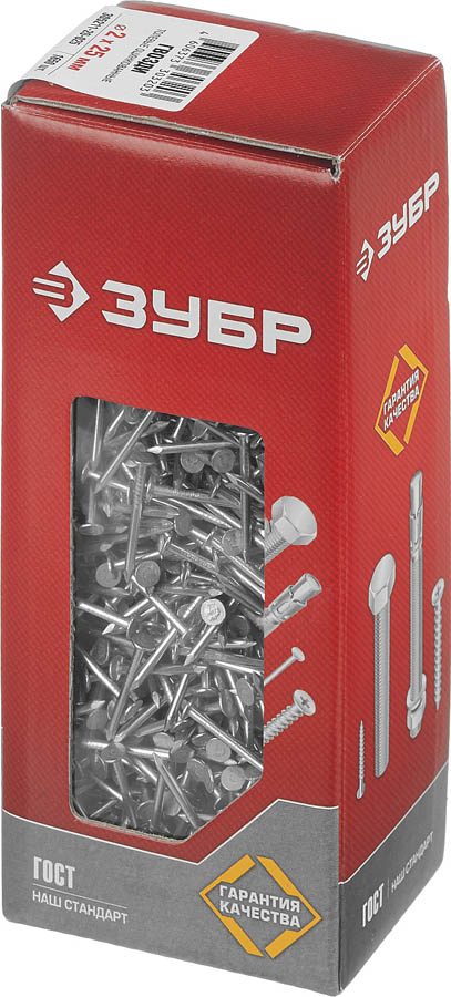 ЗУБР 25 х 2.0 мм, 1 кг, оцинкованные, ГОСТ 4029-63, гвозди толевые 305211-20-025 Мастер купить по цене 210 ₽ в интернет магазине ТЕХСАД