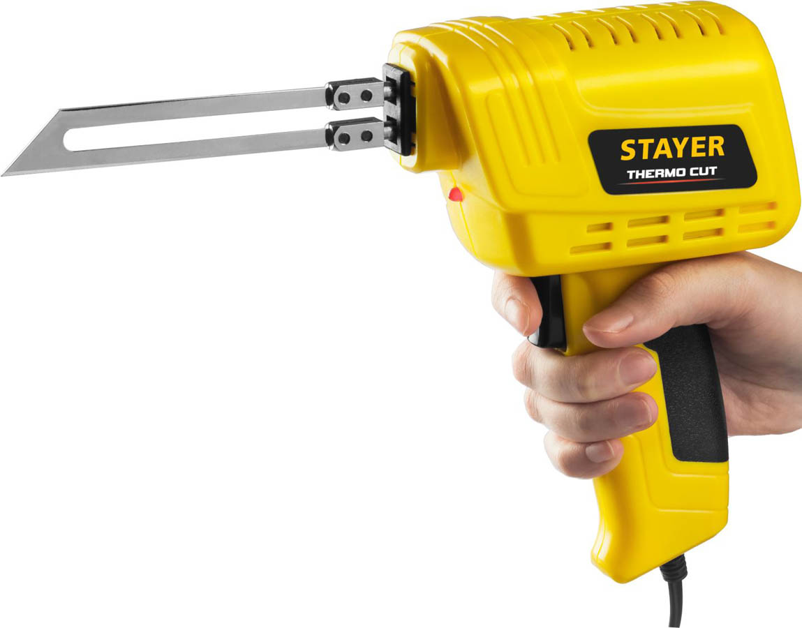 STAYER 220 В, 75Вт, 2 ножа, прибор для резки монтажной пены Thermo Cut 45255-H2 купить по цене 5 450 ₽ в интернет магазине ТЕХСАД