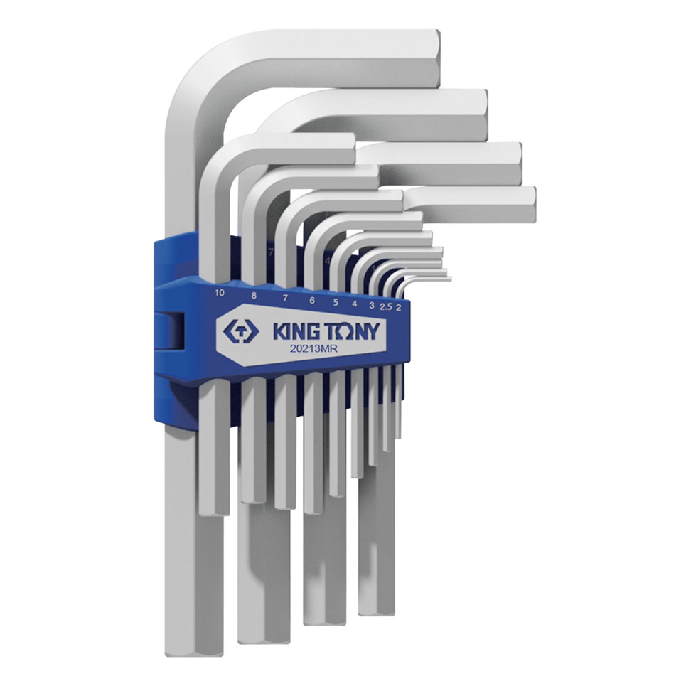 Набор Г-образных шестигранников 2-19 мм, короткие, 13 предметов KING TONY ST20213MR купить по цене 3 130 ₽ в интернет магазине ТЕХСАД