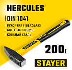 STAYER 200 г, с фиберглассовой рукояткой, молоток слесарный Hercules 20050-02_z02 купить по цене 440 ₽ в интернет магазине ТЕХСАД