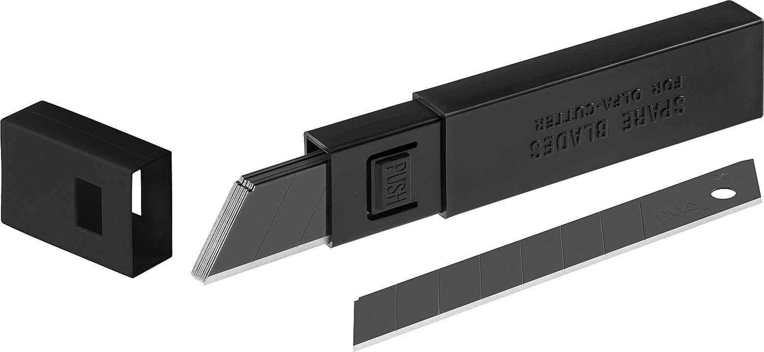 OLFA 18 мм, 10 шт., лезвия сегментированные EXCEL BLACK OL-LBB-10B купить по цене 780 ₽ в интернет магазине ТЕХСАД