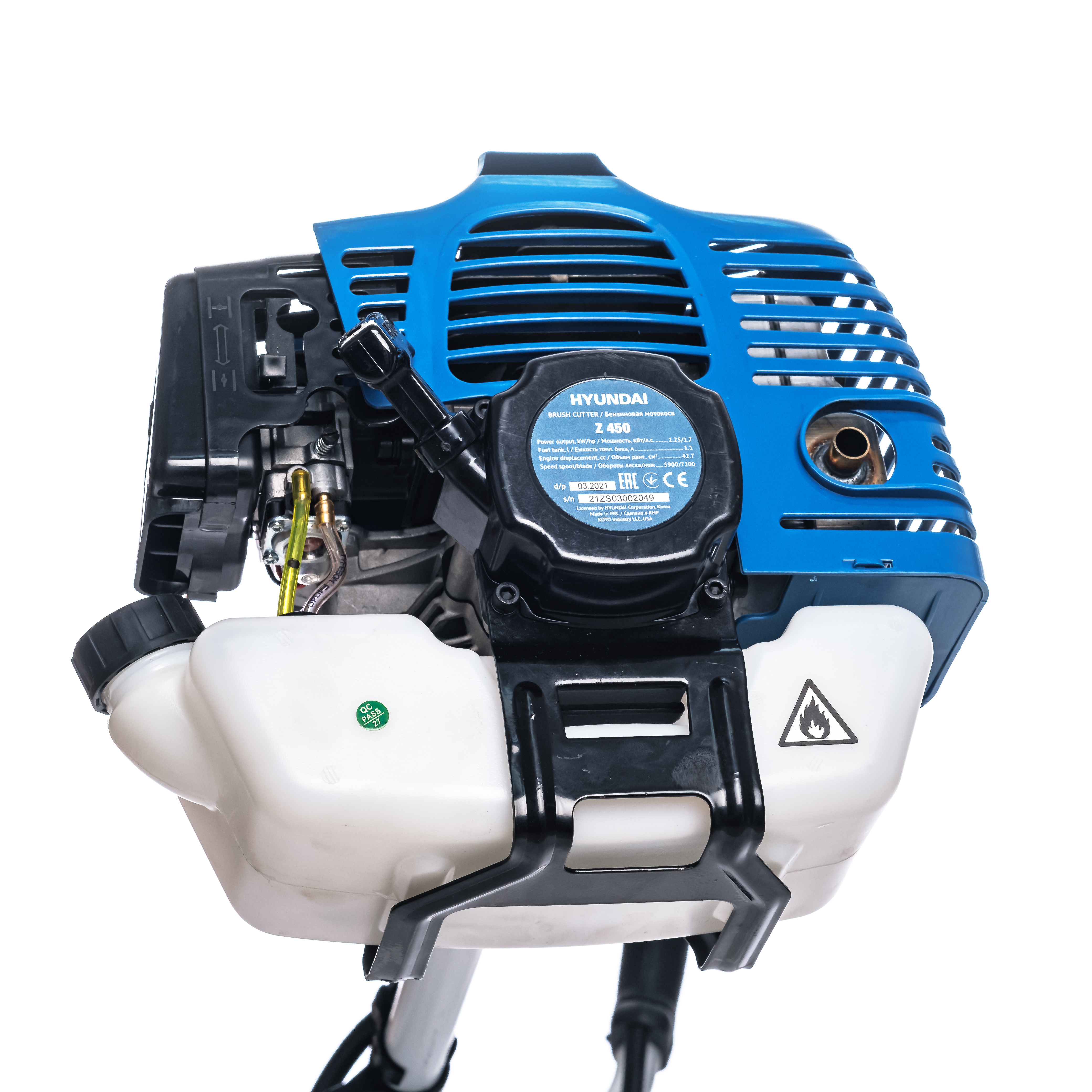 Бензокоса HYUNDAI Z 450 купить по цене 16&nbsp;390 ₽ в интернет магазине ТЕХСАД
