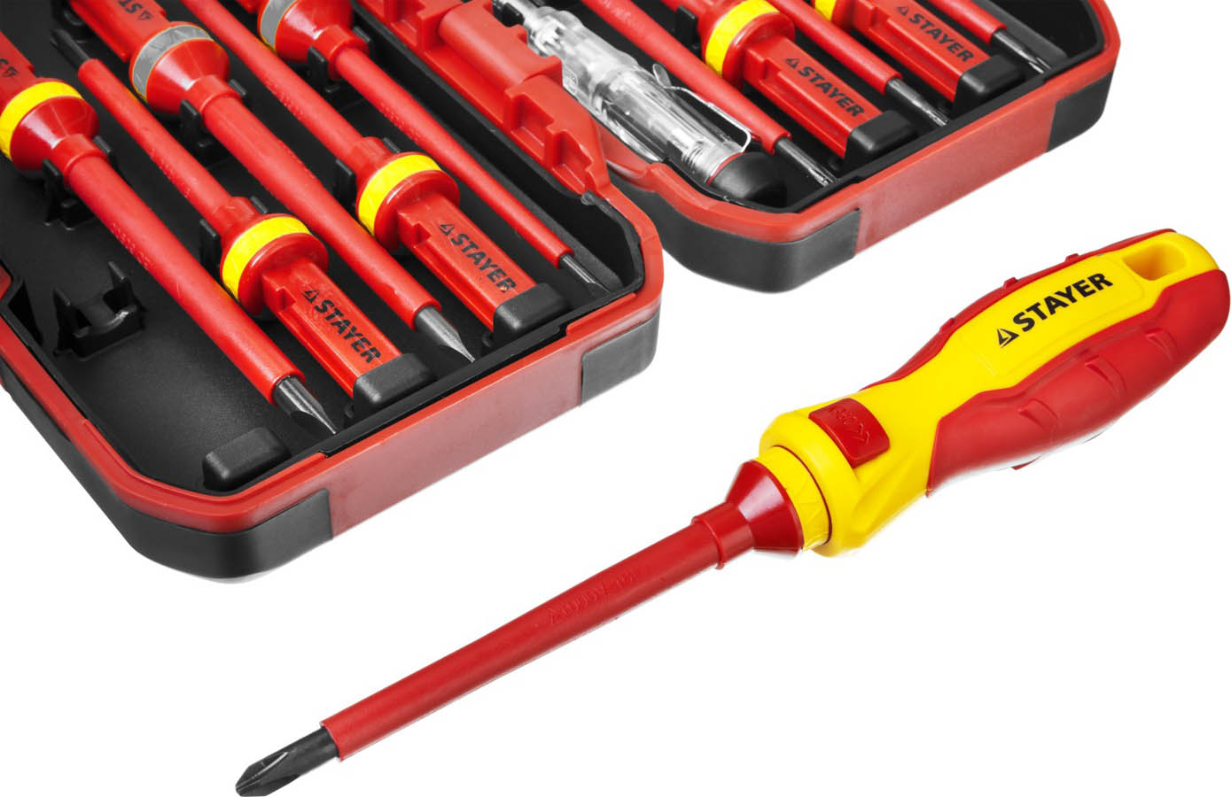 STAYER 13 шт., отвертка со сменными стержнями ELECTRO 25146-H13 купить по цене 1 704 ₽ в интернет магазине ТЕХСАД