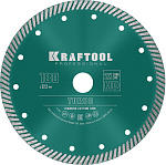 KRAFTOOL Ø 180Х22.2 мм, алмазный, сегментный, по армированному бетону, кирпичу диск отрезной TURBO 36682-180 купить по цене 1 750 ₽ в интернет магазине ТЕХСАД