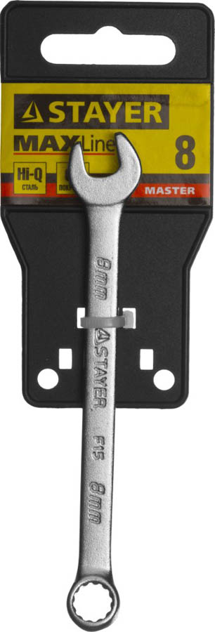 STAYER 8 мм, комбинированный гаечный ключ 27085-08 купить по цене 39 ₽ в интернет магазине ТЕХСАД