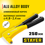 STAYER заклепки 2,4-4,8 мм - алюминий и сталь, литой корпус, заклепочник 3104_z01 Professional купить по цене 760 ₽ в интернет магазине ТЕХСАД