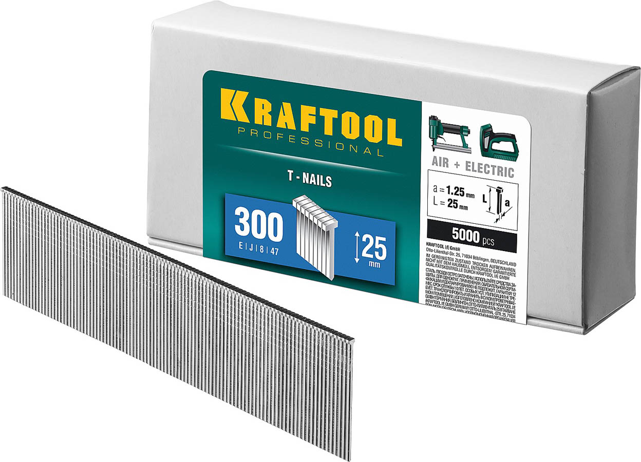 KRAFTOOL гвозди тип 300, 25 мм, гвозди для нейлера 31785-25 KRAFTOOL гвозди тип 300, 25 мм, гвозди для нейлера 31785-25 купить по цене 1 040 ₽ в интернет магазине ТЕХСАД
