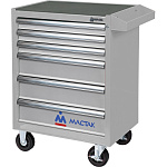 Тележка инструментальная, 6 полок, 'ОПТИМА', серая МАСТАК 521-06581MG купить по цене 46 200 ₽ в интернет магазине ТЕХСАД