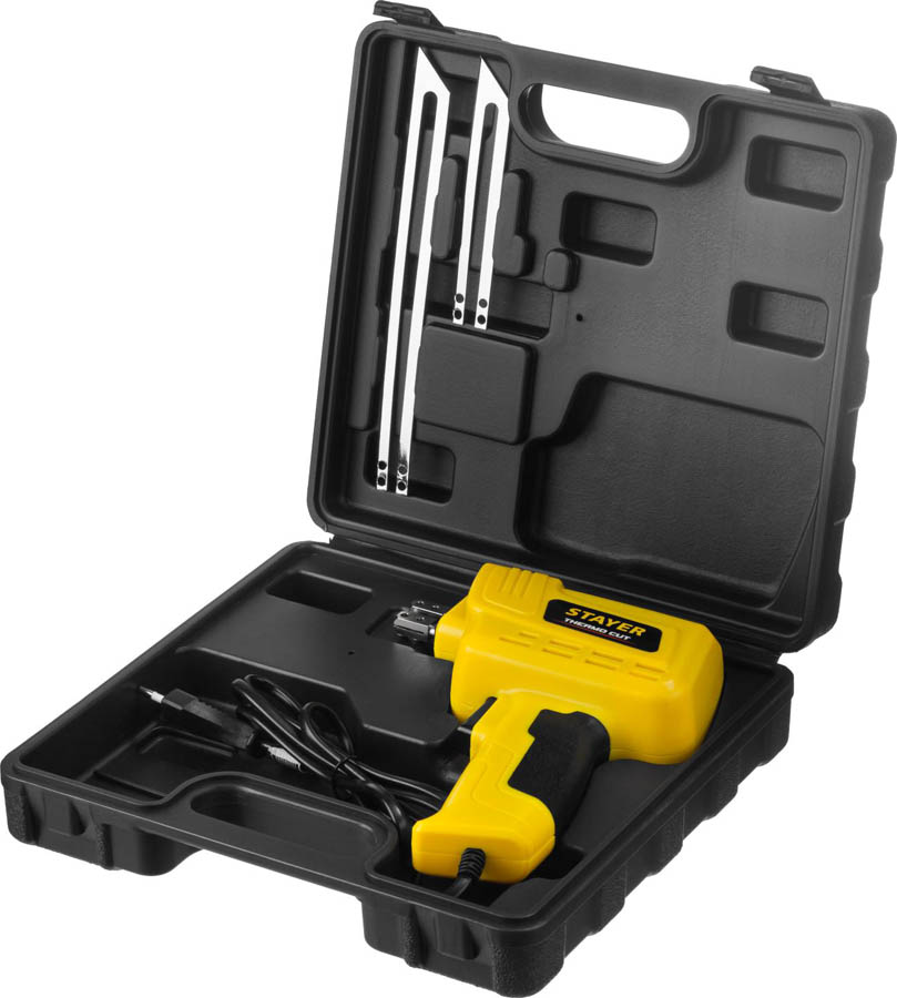 STAYER 220 В, 75Вт, 2 ножа, прибор для резки монтажной пены Thermo Cut 45255-H2 купить по цене 5&nbsp;450 ₽ в интернет магазине ТЕХСАД