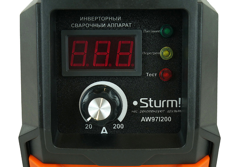 Сварочный инвертор Sturm! AW97I200 купить по цене 8&nbsp;950 ₽ в интернет магазине ТЕХСАД