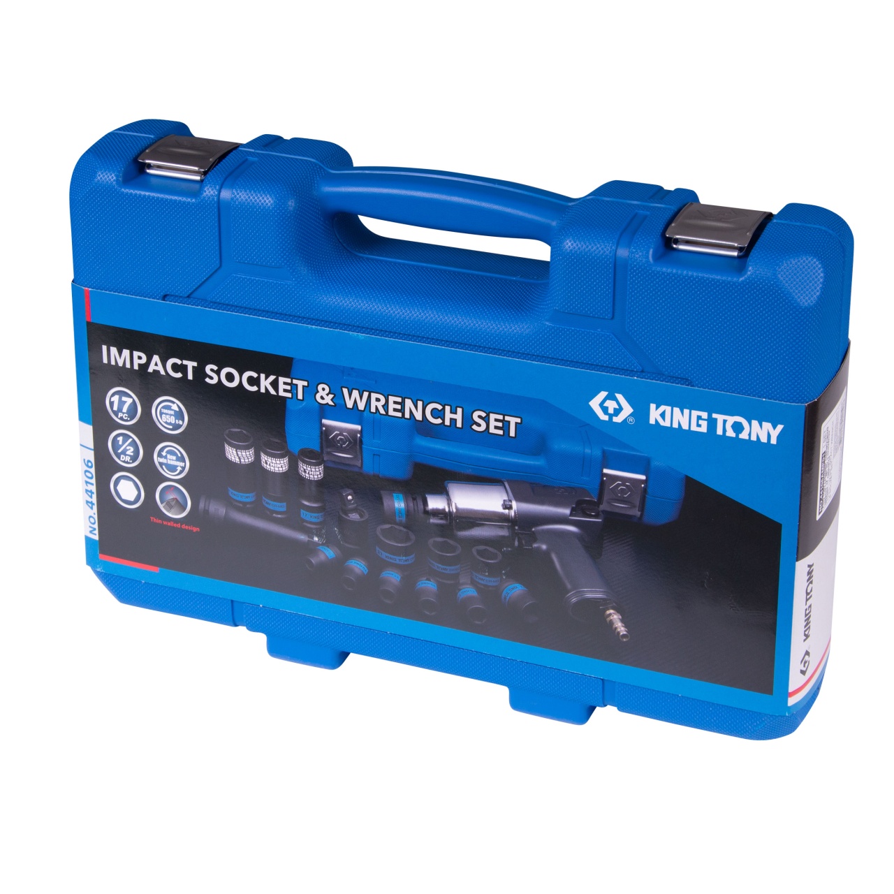Гайковерт пневматический ударный 1/2'', 881 Нм, с комплектом головок, 17 предметов KING TONY 44106AMP01 купить по цене 30&nbsp;650 ₽ в интернет магазине ТЕХСАД