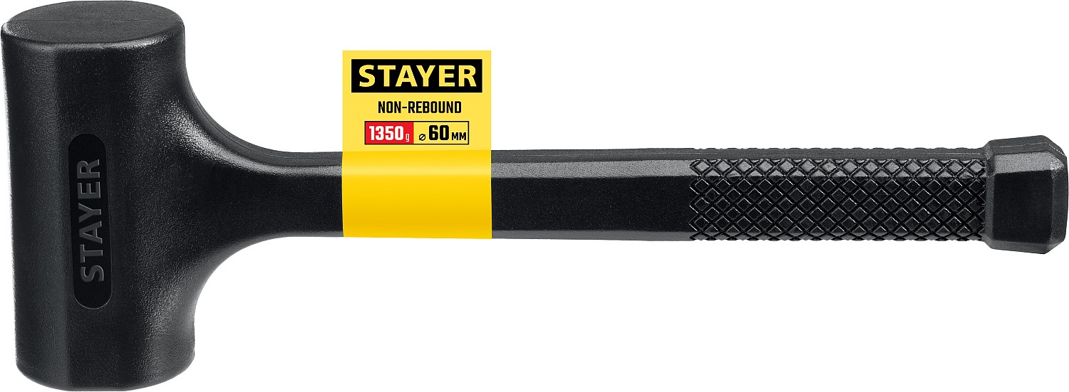 STAYER 1350 г, 60 мм, облитый эластомером, безынерционный молоток 2042-1350 купить по цене 1 040 ₽ в интернет магазине ТЕХСАД