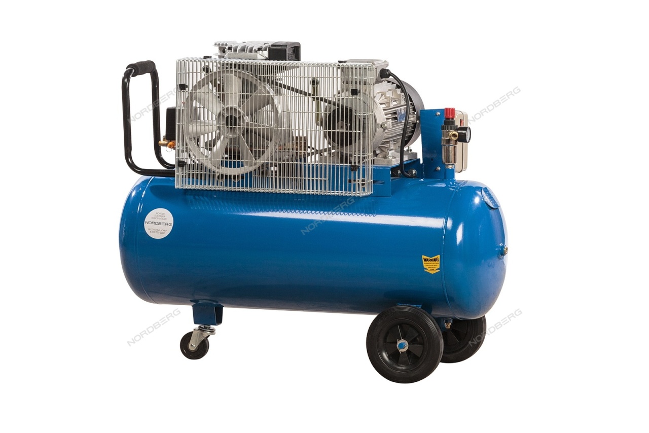 Компрессор поршневой, ременной NORDBERG NCE100/520 купить по цене 57 695 ₽ в интернет магазине ТЕХСАД