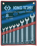 Набор комбинированных ключей, 10-22 мм, 8 предметов KING TONY 1208MR купить по цене 4 020 ₽ в интернет магазине ТЕХСАД