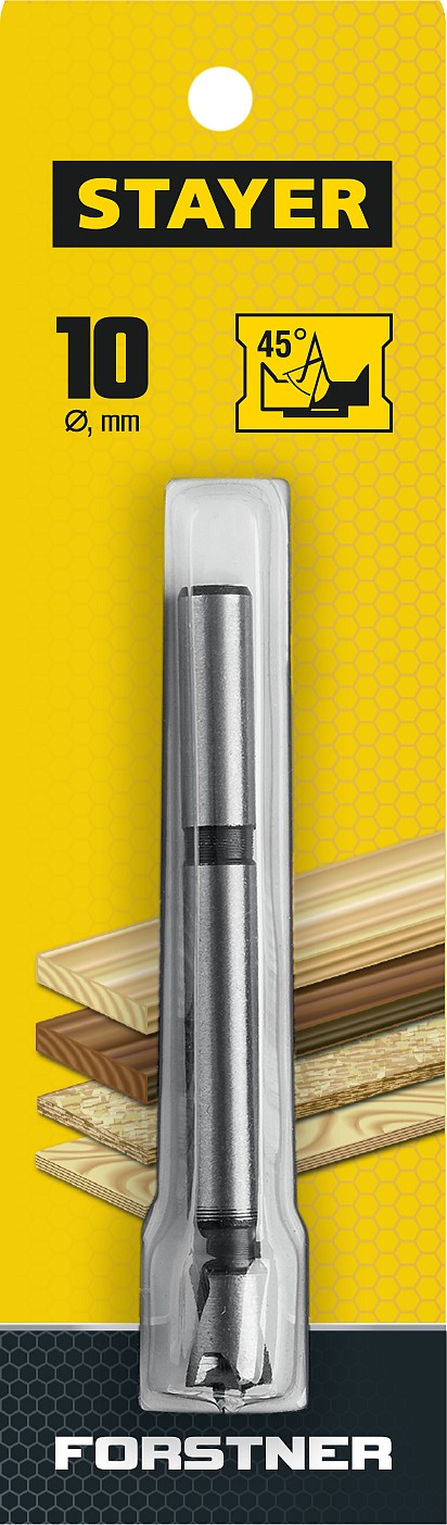 STAYER Ø10 х 90 мм, сверло Форстнера по дереву ''Maxcut'' 29985-10_z01 купить по цене 190 ₽ в интернет магазине ТЕХСАД