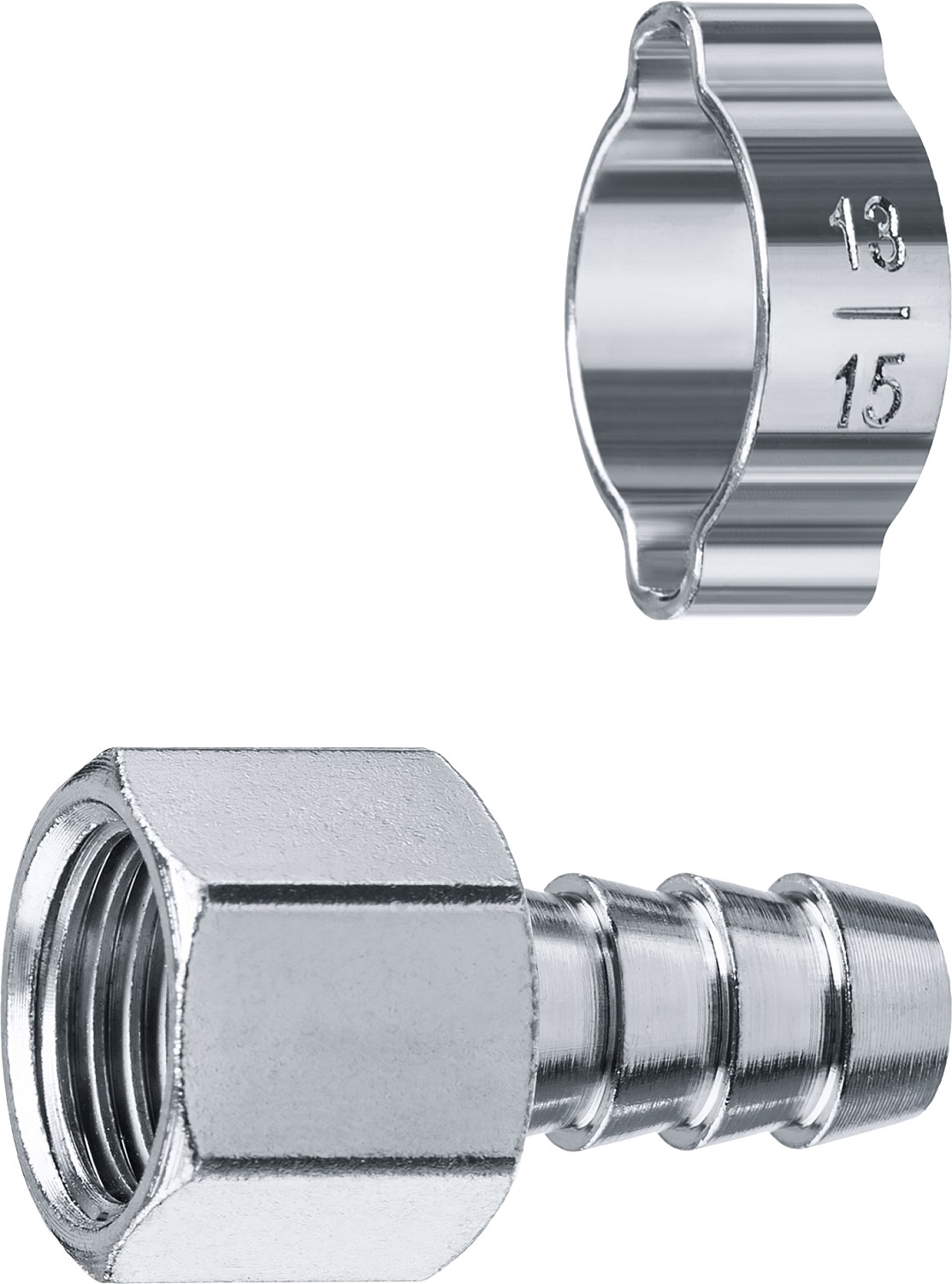 ЗУБР 10 мм, штуцер 1/4''F, с хомутом, переходник для пневмоинструмента 64923-1/4-10 Профессионал купить по цене 162 ₽ в интернет магазине ТЕХСАД