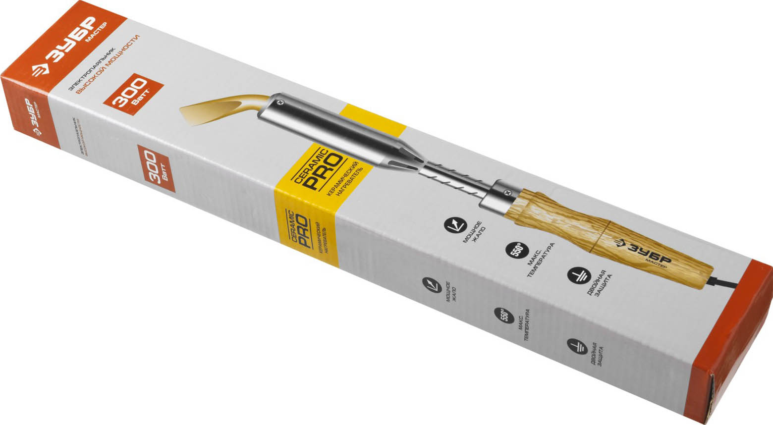 ЗУБР 300 Вт, 220 В, клин, деревянная рукоятка, электропаяльник 55303-300 Мастер купить по цене 3 140 ₽ в интернет магазине ТЕХСАД