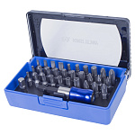 Набор вставок (бит) 1/4'', PH, PZ, Hex, Torx, Slotted, 32 предмета KING TONY 1032CQ купить по цене 2 270 ₽ в интернет магазине ТЕХСАД