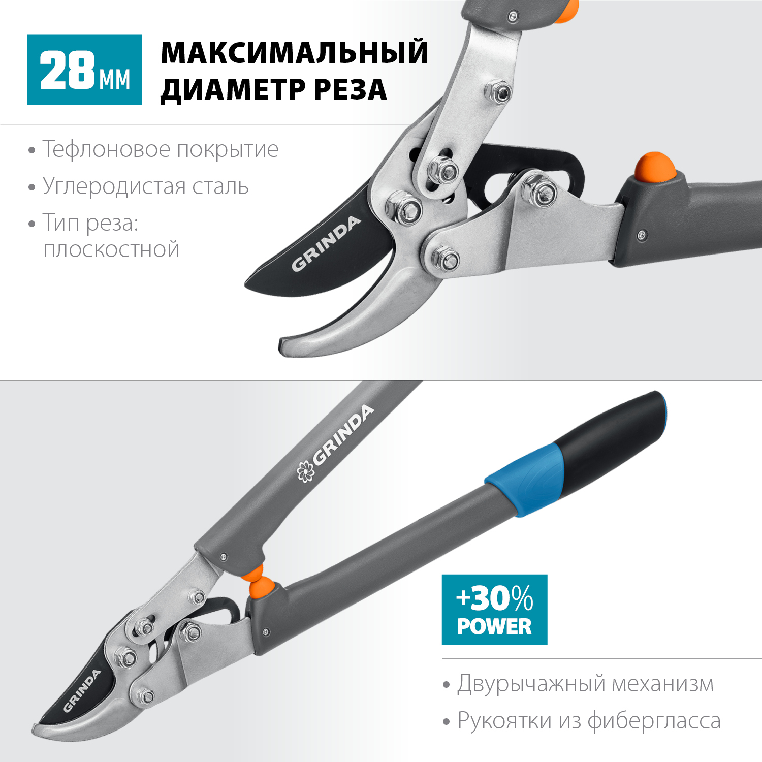 GRINDA 520 мм, композитные ручки, сучкорез C-700 424524 купить по цене 2 680 ₽ в интернет магазине ТЕХСАД