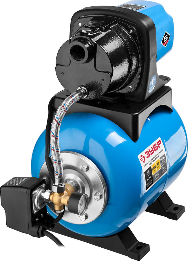 ЗУБР 800 Вт, 55 л/мин, станция насосная М3 НАС-М3-800-Ч купить по цене 17 250 ₽ в интернет магазине ТЕХСАД