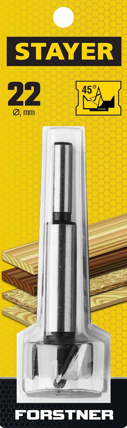 STAYER Ø22 х 90 мм, сверло Форстнера по дереву ''Maxcut'' 29985-22_z01 купить по цене 315 ₽ в интернет магазине ТЕХСАД